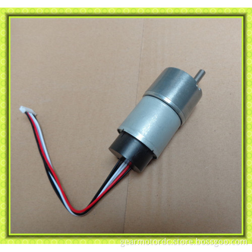 7ppr encoder low noise 6mm shaft high torque 12v dc spur gearbox motor 150rpm